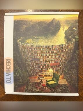 RECHIATO NO.6603 “Bookshelf Canal” 1000pc Jigsaw Puzzle